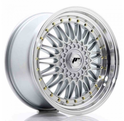 LLANTA JR Wheels JR9 18x9 ET20-40 BLANK Silver w/Machined Lip JAPAN RACING