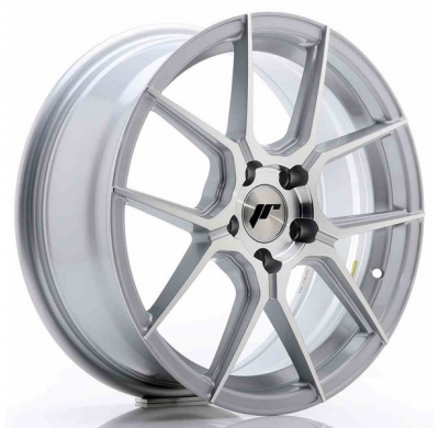 LLANTA JR Wheels JR30 17x7 ET40 5x112 Silver Machined Face JAPAN RACING