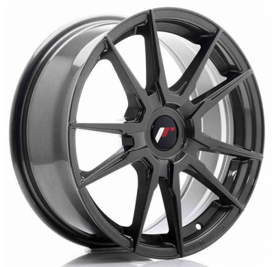 LLANTA JR Wheels JR21 17x7 ET25-40 Blank Hyper Gray JAPAN RACING