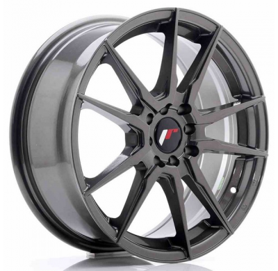 LLANTA JR Wheels JR21 17x7 ET25 4x100/108 Hyper Gray JAPAN RACING