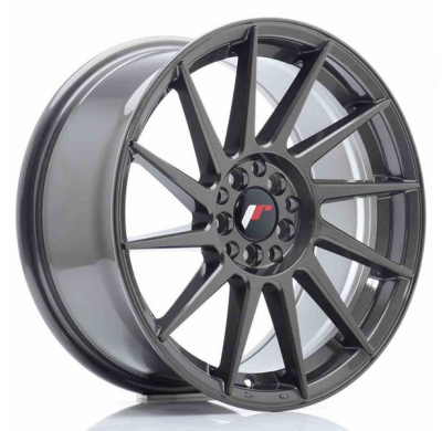 LLANTA JR Wheels JR22 17x8 ET35 5x100/114 Hyper Gray JAPAN RACING