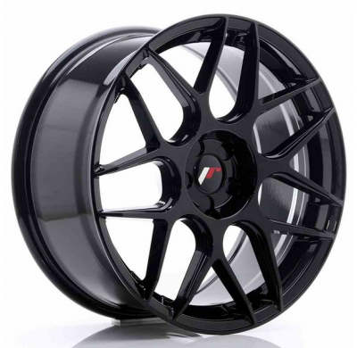 Llanta Jr Wheels Jr18 19x8,5 Et25-42 5h Blank Glossy Black Japan Racing
