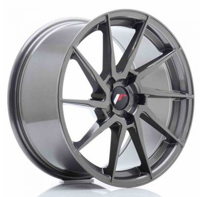 LLANTA JR Wheels JR36 18x9 ET20-48 5H BLANK Hyper Gray JAPAN RACING
