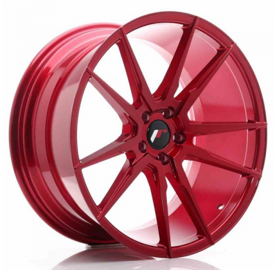 LLANTA JR Wheels JR21 20x10 ET40 5x112 Platinum Red JAPAN RACING