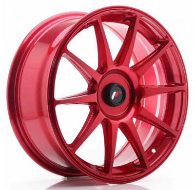 Llanta Jr Wheels Jr11 18x7,5 Et35-40 Blank Platinum Red Japan Racing