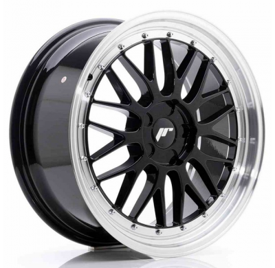 Llanta Jr Wheels Jr23 19x8,5 Et35-50 5h Blank Gloss Black W/Machined Lip Japan Racing