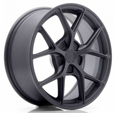 LLANTA JR Wheels SL01 17x7 ET20-40 5H BLANK Matt Gun Metal JAPAN RACING