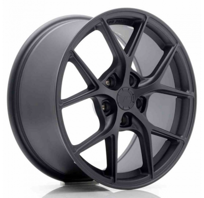 LLANTA JR Wheels SL01 17x8 ET40 5x112 Matt Gun Metal JAPAN RACING