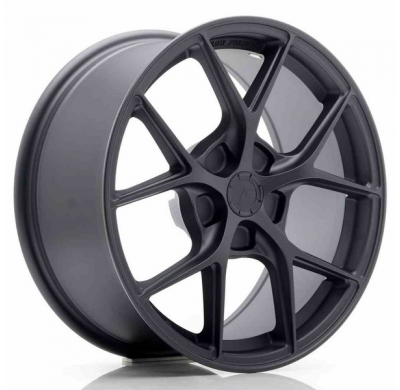 LLANTA JR Wheels SL01 17x8 ET20-45 5H BLANK Matt Gun Metal JAPAN RACING