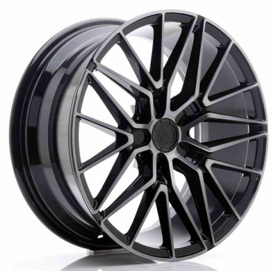 LLANTA JR Wheels JR38 18x8 ET35-45 5H BLANK Black Brushed w/Tinted Face JAPAN RACING