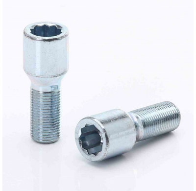 Juego De 10 Tornillos Estrella Plata 32mm 12x1,5 + Llave Japan Racing