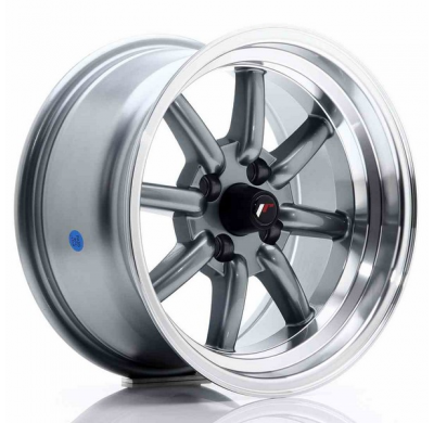 LLANTA JR Wheels JR19 15x8 ET20 4x100 Gun Metal JAPAN RACING
