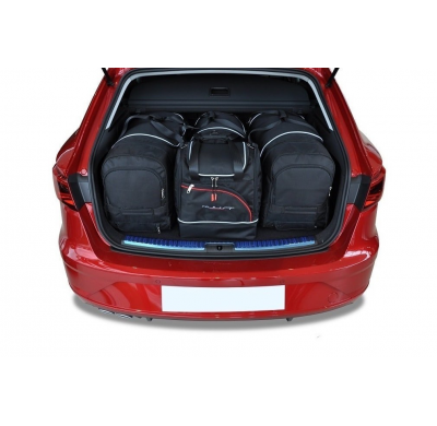 MALETAS ESPECIFICAS PARA SEAT LEON ST 2013-2020 CONJUNTO DE BOLSAS DE COCHE 4 UNIDADES