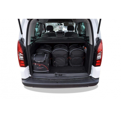 MALETAS ESPECIFICAS PARA PEUGEOT PARTNER 2008+ CONJUNTO DE BOLSAS DE COCHE 6 UNIDADES
