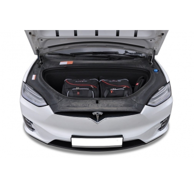 MALETAS ESPECIFICAS PARA TESLA MODELO X 2016+ CONJUNTO DE BOLSAS DE COCHE 7 UNIDADES