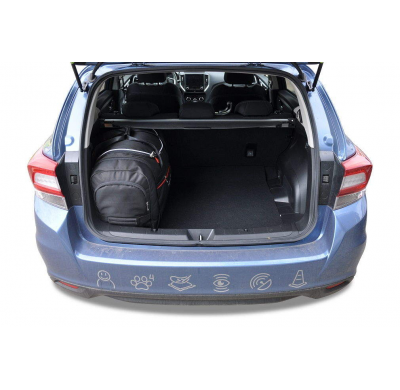 MALETAS ESPECIFICAS PARA SUBARU IMPREZA 2017+ CONJUNTO DE BOLSAS DE COCHE 4 UNIDADES