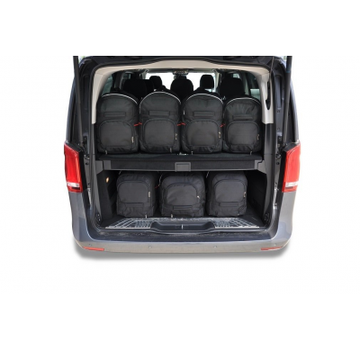 MALETAS ESPECIFICAS PARA MERCEDES-BENZ V EXTRA LARGO 2014+ CONJUNTO DE BOLSAS DE COCHE 7 UNIDADES