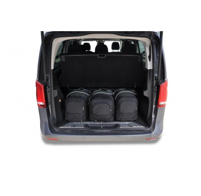 MALETAS ESPECIFICAS PARA MERCEDES-BENZ V EXTRA LARGO 2014+ CONJUNTO DE BOLSAS DE COCHE 7 UNIDADES