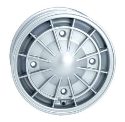 Llanta Replica Fiat  573 Oldtimer  4,5x12  4x190  Et 25  150 Silver