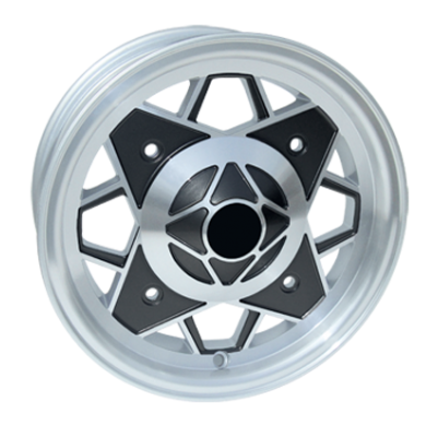 Llanta Replica Fiat  574b  Oldtimer  4,5x12  4x190  Et 25  150 Black Polished