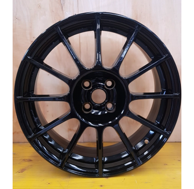 Llanta Replica Fiat  593b  Youngtimer  7,0x17  4x98  Et 35  58,1 Gloss Black Polished Lip