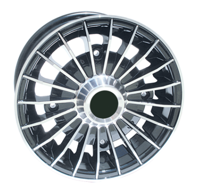 Llanta Replica Fiat  612 Oldtimer  4,5x12  4x98  Et 25  58,1 Black Polished