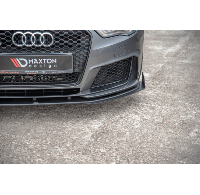 Racing Durability Splitter Delantero Inferior Abs + Flaps Audi Rs3 8v Sportback - Audi/Rs3/8v Maxton Design