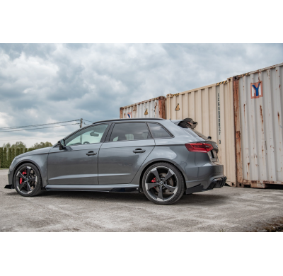 Racing Durability Splitters Traseros Laterales + Flaps Audi Rs3 8v Sportback - Audi/Rs3/8v Maxton Design