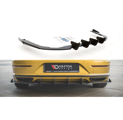 Racing Durability Difusor Paragolpes Trasero + Flaps Volkswagen Arteon R-Line - Volkswagen/Arteon Maxton Design