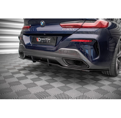 Splitter Trasero Central (con barras verticales) BMW 8 Gran Coupé M-Pack G16  Año:  2019-  Maxton ABS BIG RDG+RDG