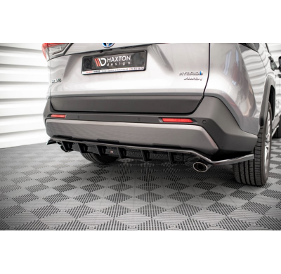 Splitter trasero central (con barras verticales) Toyota RAV4 Mk5  Año:  2019-  Maxton ABS BIG RDG+RDG