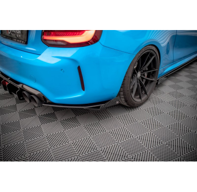 Splitters traseros laterales Street Pro + Flaps BMW M2 F87 MAXTON ABS C10 RSD