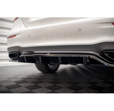 Splitter central trasero (con barras verticales) Mercedes-Benz E AMG-Line W213 Facelift MAXTON ABS BIG RDG+RDG