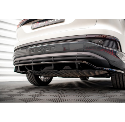 Splitter central trasero (con barras verticales) Audi Q4 e-tron Sportback Mk1  Año:  2021-  Maxton ABS BIG RDG+RDG