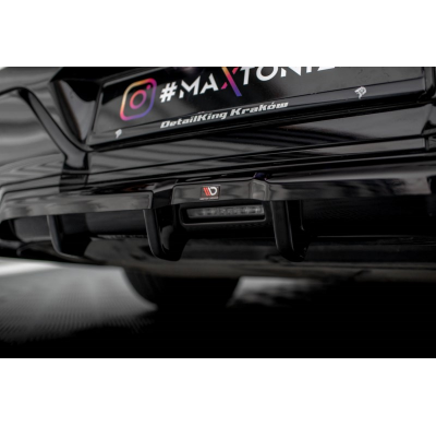 Splitter Trasero Central (con barras verticales) BMW 7 M-Pack G70  Año:  2022-  Maxton ABS BIG RDG+RDG