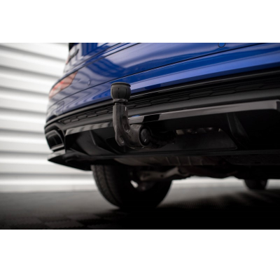 Splitter central trasero (con barras verticales) Audi Q5 S-Line SUV Mk2 Facelift MAXTON ABS BIG RDG+RDG