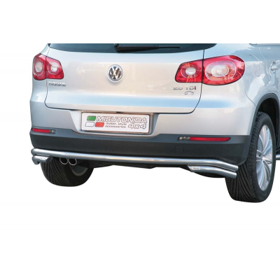 Defensa Trasera Acero Inox Diametro 50 Vw Tiguan All Versions