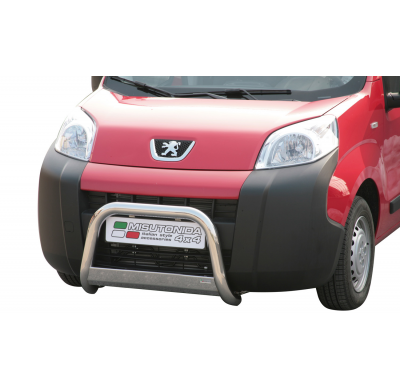 Defensa Delantera Acero Inox Peugeot Bipper 08> Diametro 63 Homologada