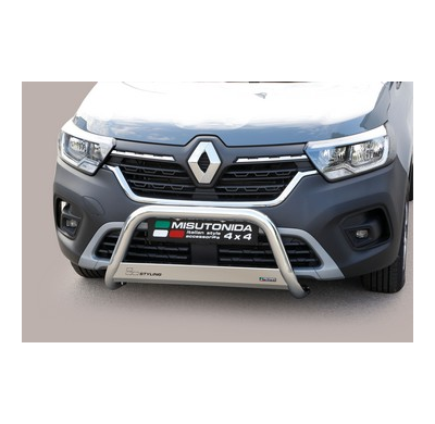 DEFENSA DELANTERA HOMOLOGADA INOX RENAULT Kangoo 2021 >   ø 63 MISUTONIDA 4X4