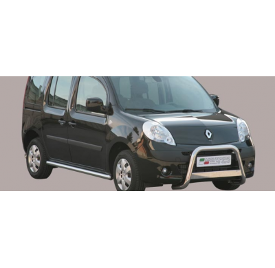 Defensa Delantera Acero Inox Renault Kangoo 08> Diametro 63 Homologada