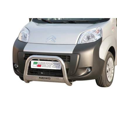 Defensa Delantera Acero Inox Citroen Nemo 07> Diametro 63 Homologada