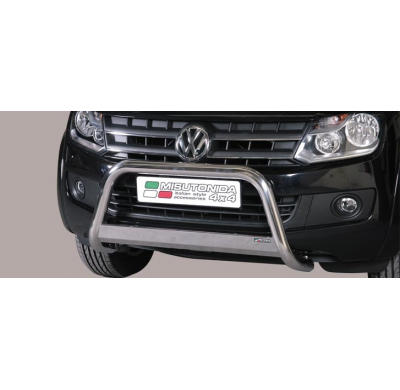 Defensa Delantera Acero Inox Vw Amarok 10> Diametro 63 Homologada
