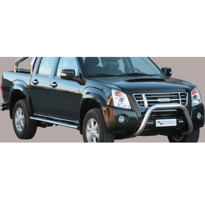 Defensa Delantera Acero Inox Isuzu D-Max D.C. 07/12 Diametro 76 Homologada