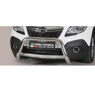 Defensa Delantera Acero Inox Homologacion Ec Opel Mokka Super Bar Acero Inox Diametro 76