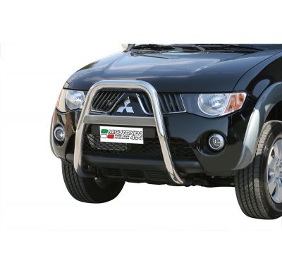 Defensa Delantera Acero Inox Mitsubishi L 200 D.C. 06/09