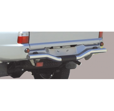 Defensa Trasera Acero Inox Diametro 76 Mitsubishi L 200 All Until 2005