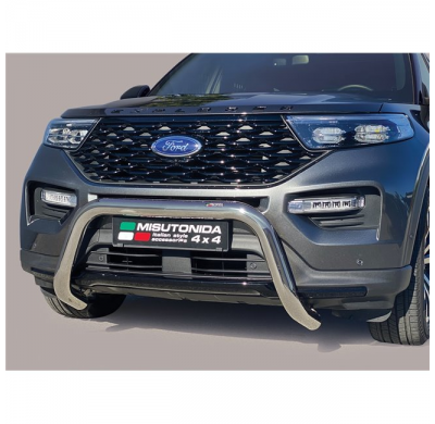 Defensa delantera acero inox FORD Explorer 2021> ø 76mm  Homologacion CEE - Misutonida