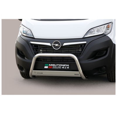 Defensa delantera Homologada CE en Acero Inoxidable OPEL Movano 2022 > L3 ø 63 Acero Inox MISUTONIDA 4X4
