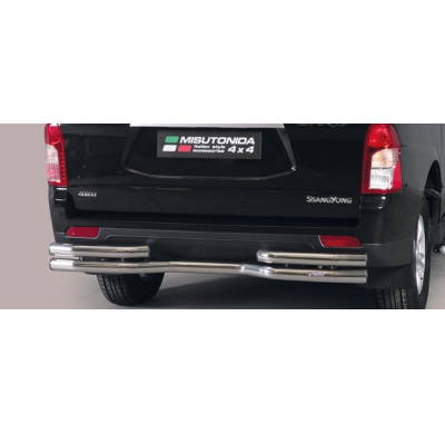 Paragolpes Trasero Acero Inox Ssangyong Actyon Sports 12> Diametro 63  Misutonida