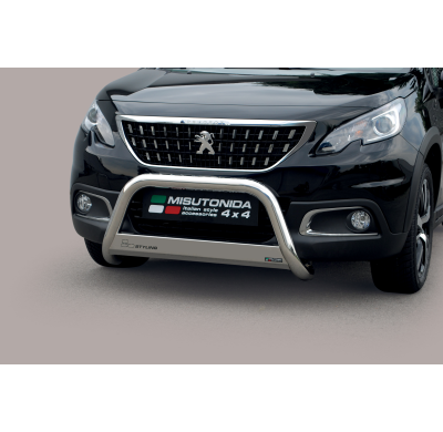 Defensa Delantera Acero Inox Peugeot 2008 16> ø 63 Homologada - Misutonida Italia